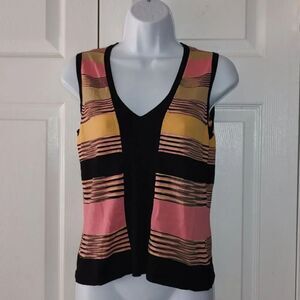 Essentials G sleeveless tank light weight sweater  Sz S